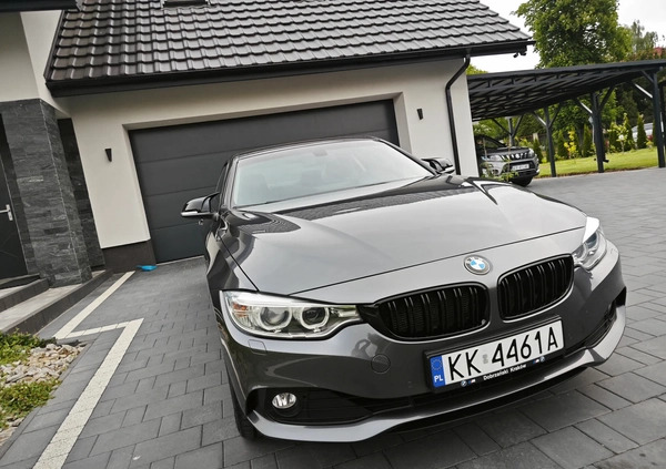 BMW Seria 4 cena 72999 przebieg: 151000, rok produkcji 2015 z Okonek małe 562